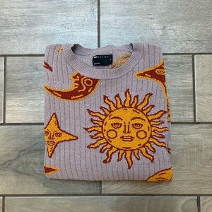 Urban Outfitters Sun and Moon Sweater - Purple and Orange